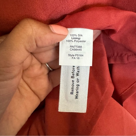 NWT Madewell Silk Red Racerback Mini Dress - Picture 9 of 10